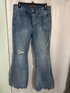 Women’s Judy Blue Distressed Flare Jeans